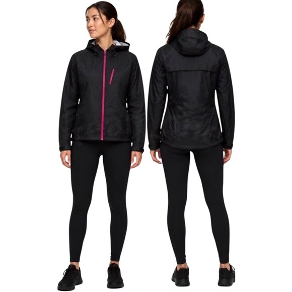 The North Face Jackets & Blazers - The North Face Women's Hooded Windbreaker Jacket Black/Pink Size S/P